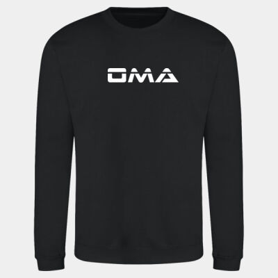 OMA Adult Casual Sweatshirt Black Thumbnail