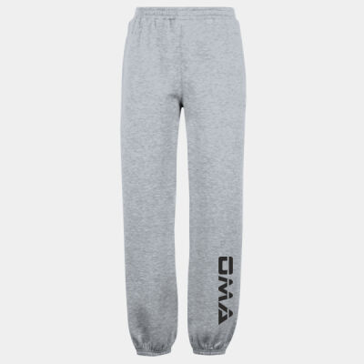 OMA Adult Cuffed H Grey Leg Joggers Thumbnail